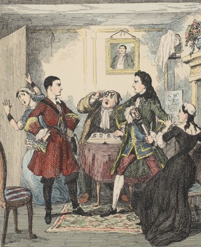 Audacia di Jack Sheppard, illustrazione da Jack Sheppard: Un Romanzo di William Harrison Ainsworth, pub. 1839 da George Cruikshank