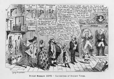 Museo Britannico 2043, Curiosità dei Tempi Antichi (incisione) da George Cruikshank