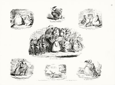 Cartoni di George Cruikshank sul tema dell
