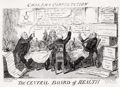 Consultazione sul colera al Consiglio Centrale della Salute, pubblicato il 27 febbraio 1832 da George Cruikshank