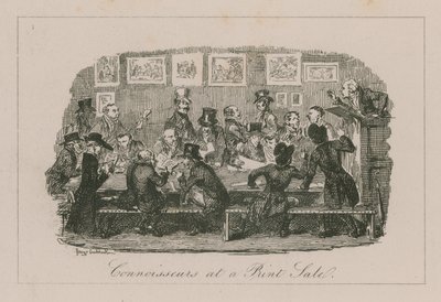 Connoisseur a una vendita di stampe da George Cruikshank