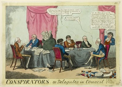 Cospiratori o delegati in Consiglio da George Cruikshank