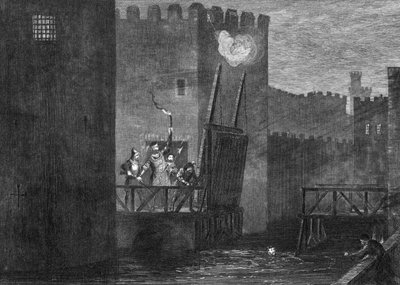 La Fuga di Courtenay dalla Torre da George Cruikshank