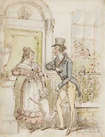 Corteggiamento da George Cruikshank