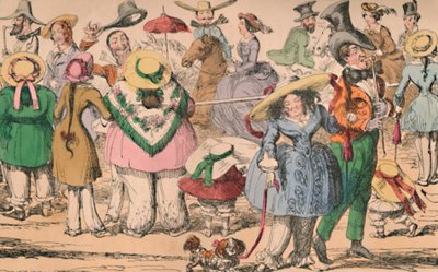 Esposizione di Bloomers di Cruikshanks a Hyde Park da George Cruikshank