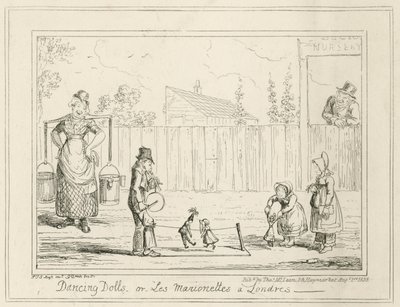 Bambole danzanti o Les Marionettes a Londra da George Cruikshank