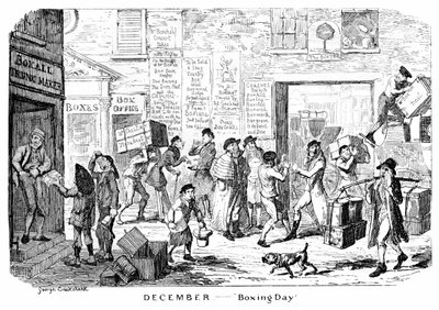 Dicembre - Boxing Day da George Cruikshank