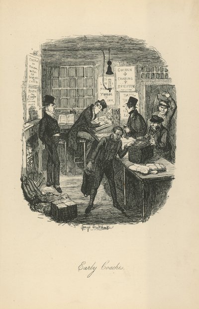 Prime carrozze da George Cruikshank