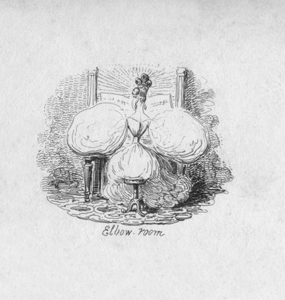 Spazio per il gomito, 1829 da George Cruikshank