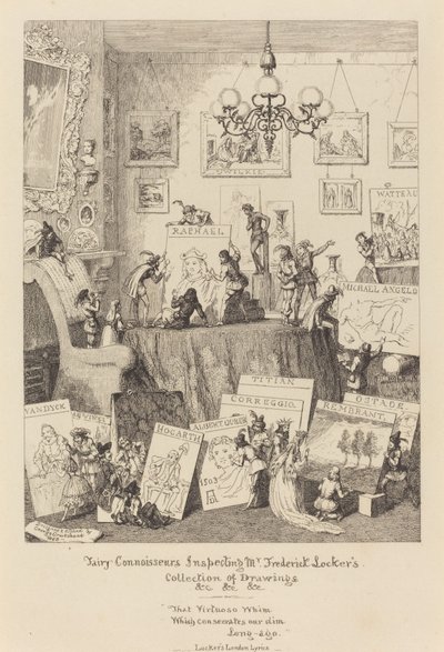 Conoscitori di Fate Ispezionano la Collezione di Disegni di Mr. Frederick Locker da George Cruikshank