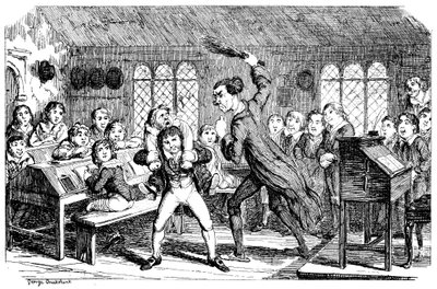 Febbraio - Tempo di Taglio, 1839 da George Cruikshank