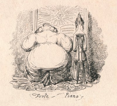 Forte Piano, 1829 da George Cruikshank