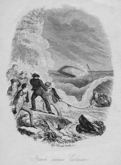 Frank salva Colman, c1850 da George Cruikshank