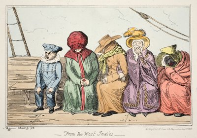 Dalle Indie Occidentali, pub. 1835 da George Cruikshank