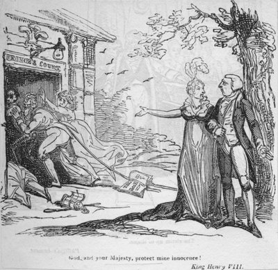 Dio, e vostra Maestà, proteggono la mia innocenza da George Cruikshank