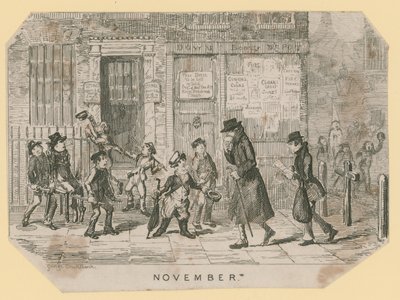 La notte di Guy Fawkes da George Cruikshank