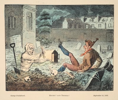 Heigho! Dice Thimble!, pub. 1809 da George Cruikshank