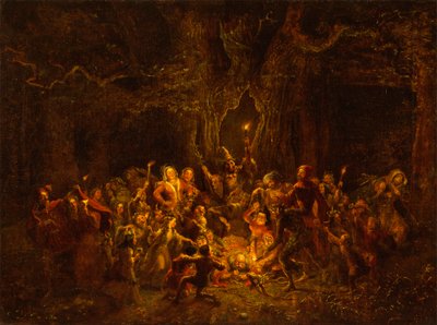 La quercia di Herne da Le allegre comari di Windsor, V, v da George Cruikshank