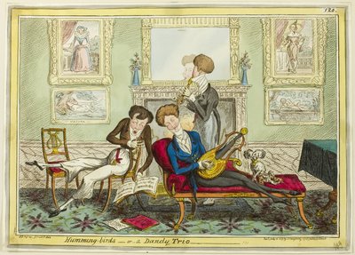 Uccelli canticchianti, o un trio di danzatori da George Cruikshank
