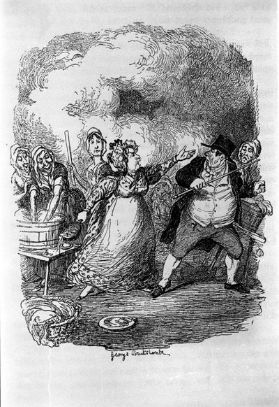 Illustrazione per "Oliver Twist" di Charles Dickens (1812-1870), di George Cruikshank (1792-1878) da George Cruikshank