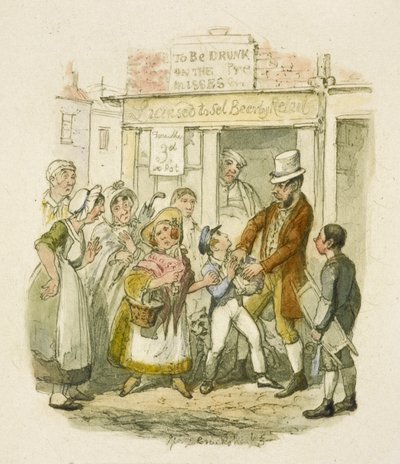 Illustrazione per "Oliver Twist" da George Cruikshank