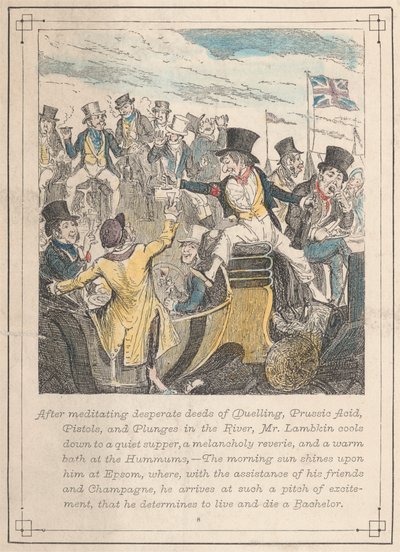 Illustrazioni da Mr. Lambkin, tavola 8 da George Cruikshank