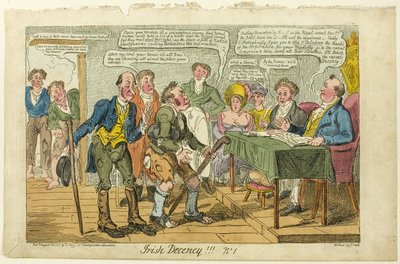 Decenza irlandese! ! ! no. 1 da George Cruikshank