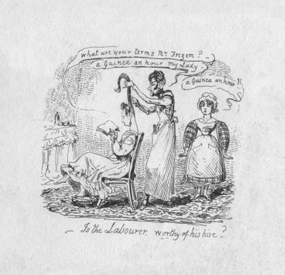 Il lavoratore è degno del suo salario, 1829 da George Cruikshank