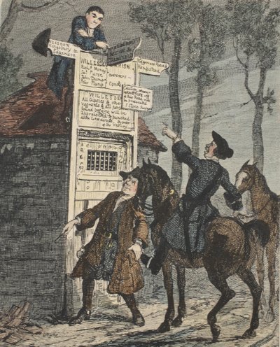 Jack Sheppard Fugge dalla Gabbia dei Prigionieri, illustrazione da Jack Sheppard: Un Romanzo di William Harrison Ainsworth, pub. 1839 da George Cruikshank
