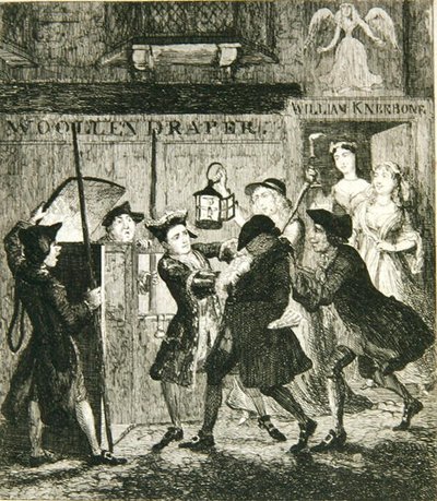 Jack Sheppard inganna Shotbolt il carceriere, illustrazione da 