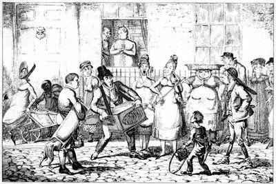 Les Savoyards, 1818 da George Cruikshank