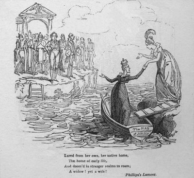 Attirata dalla sua casa natale..., c1820 da George Cruikshank