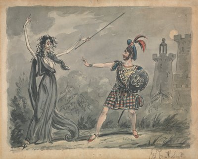 Macbeth e la Strega da George Cruikshank