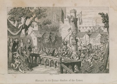 Maschera nel Giardino del Palazzo della Torre da George Cruikshank