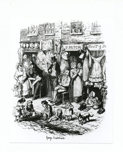 Monmouth Street, c.1836 da George Cruikshank
