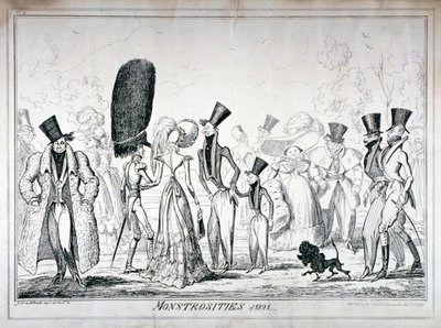 Mostruosità del 1821, 1835 da George Cruikshank