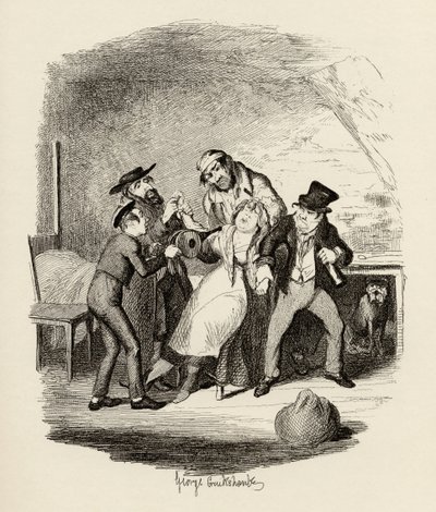Mr Fagin e il suo allievo che recuperano Nancy, da 