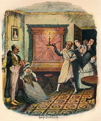 Mrs. Tibbs e Mr. Evenson, c1900 da George Cruikshank
