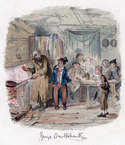 Oliver Twist, c1838 da George Cruikshank