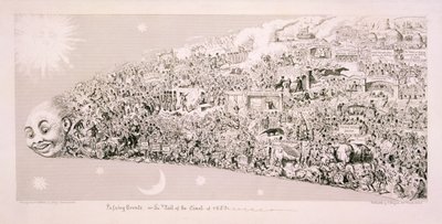 Eventi passati, o la coda della cometa del 1853 da George Cruikshank