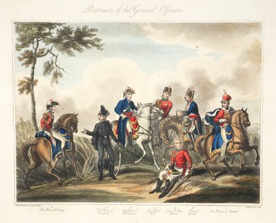 Ritratti degli ufficiali generali, pub. H. Colburn, inc. Rouse, 1816 da George Cruikshank