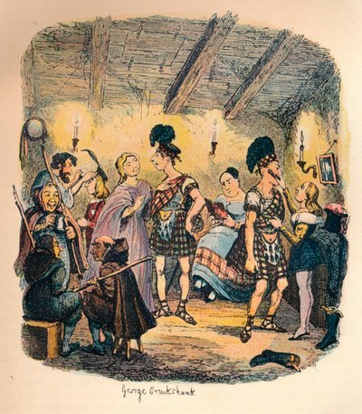 Teatri privati, c1900 da George Cruikshank