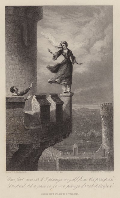 Rebecca e il Templare (incisione) da George Cruikshank