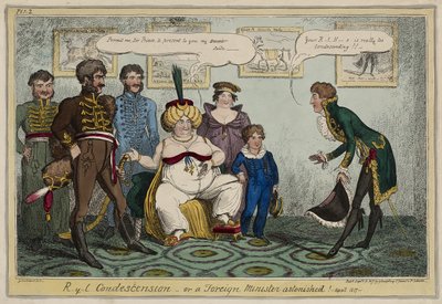 Condiscendenza reale o, Un ministro straniero stupito! - aprile 1817 -, 15 settembre da George Cruikshank