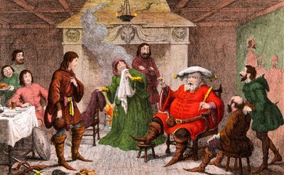 Scena da Enrico IV scritto da Shakespeare da George Cruikshank