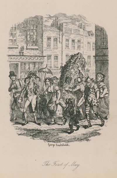 Scena di vita londinese: Il primo di maggio da George Cruikshank