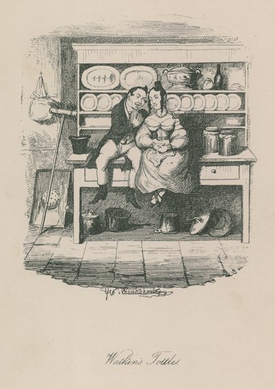 Scena di vita londinese: Watkins Tottles da George Cruikshank