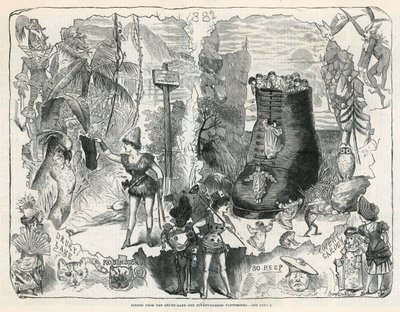 Scene dai pantomimi di Drury Lane e Covent Garden da George Cruikshank