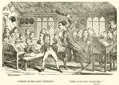 Scuola nel secolo scorso da George Cruikshank