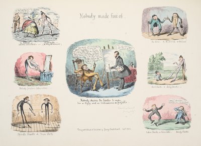 Frammenti e schizzi; Nessuno si è divertito, pub. 1831 da George Cruikshank